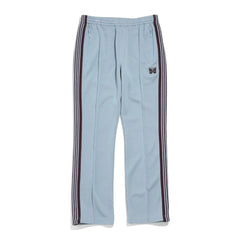 Needles Style Embroidered Butterfly Multi-Stripe Track Pants - Light Blue/Dark