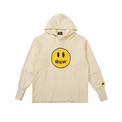 Drew House Mascot Smiley Distressed Hem Unisex Fleece Hoodie